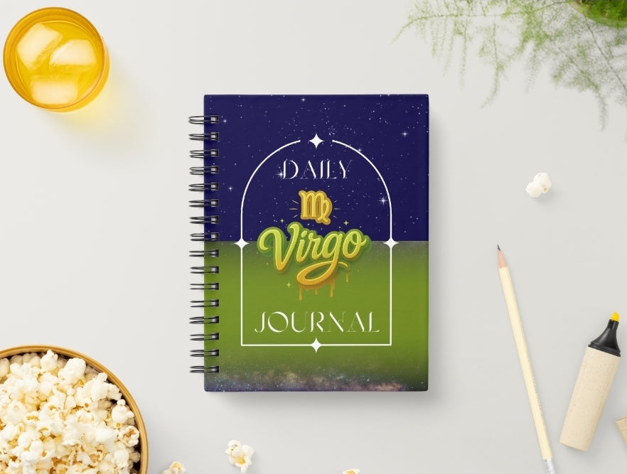 Virgo Daily Journal | Zodiac Sign | Undated Calendar