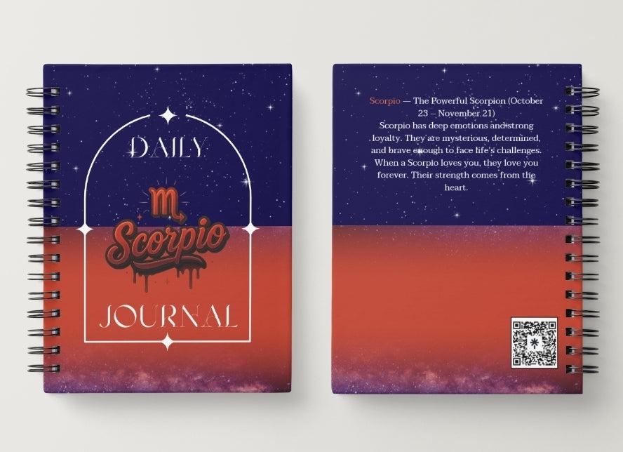 Scorpio Daily Journal | Zodiac Sign | Undated Calendar
