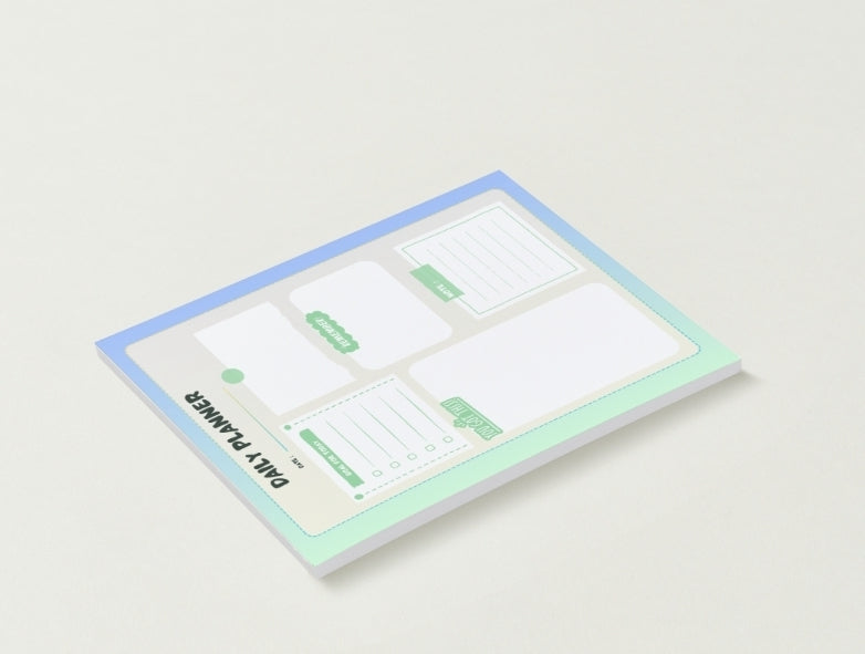 Daily Planner Notepad | 30 Page Notepad | Chipboard Notepad