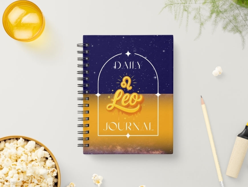 Leo Daily Journal | Zodiac Sign | Undated Calendar