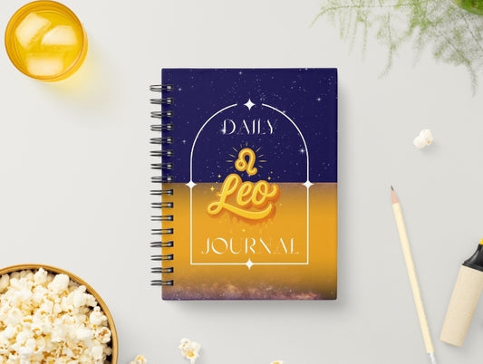 Leo Daily Journal | Zodiac Sign | Undated Calendar