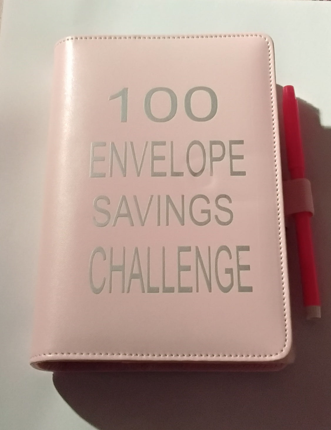 100-Day Envelope Savings Challenge Binder | Saving Binder | Pink Binder