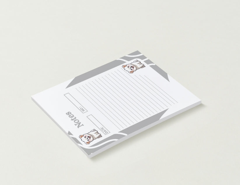 Dog Notepad | 30 Page Notepad | Chipboard Notepad