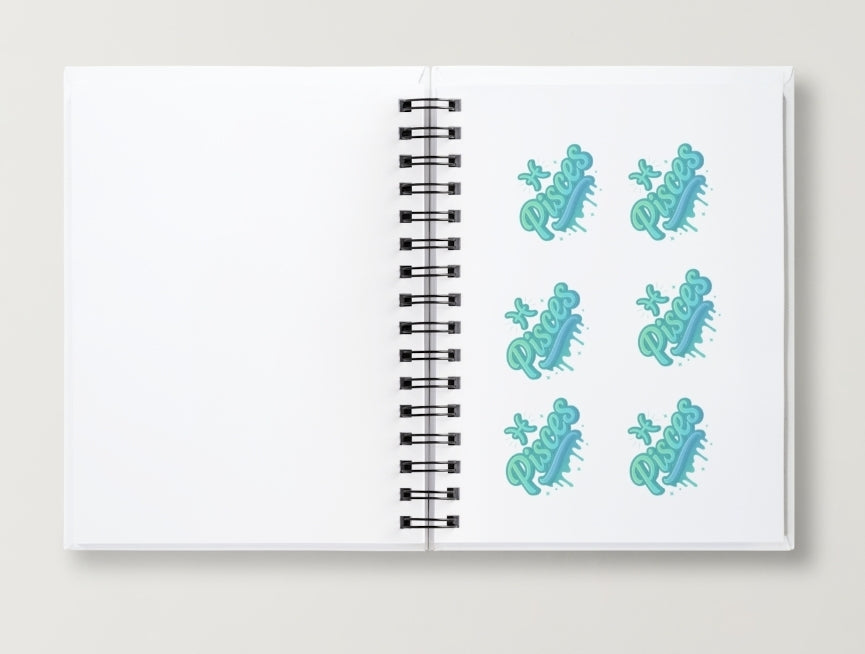 Pisces Daily Journal | Zodiac Sign | Undated Calendar |