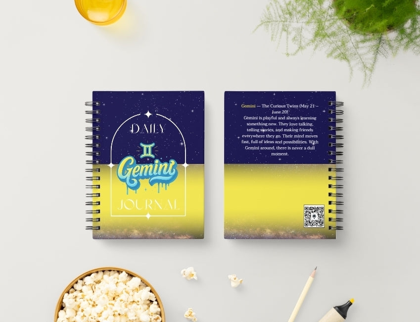 Gemini Daily Journal | Zodiac Sign | Undated Calendar