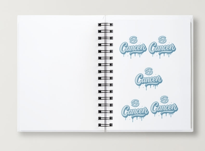 Cancer Daily Journal | Zodiac Sign |Undated Calendar