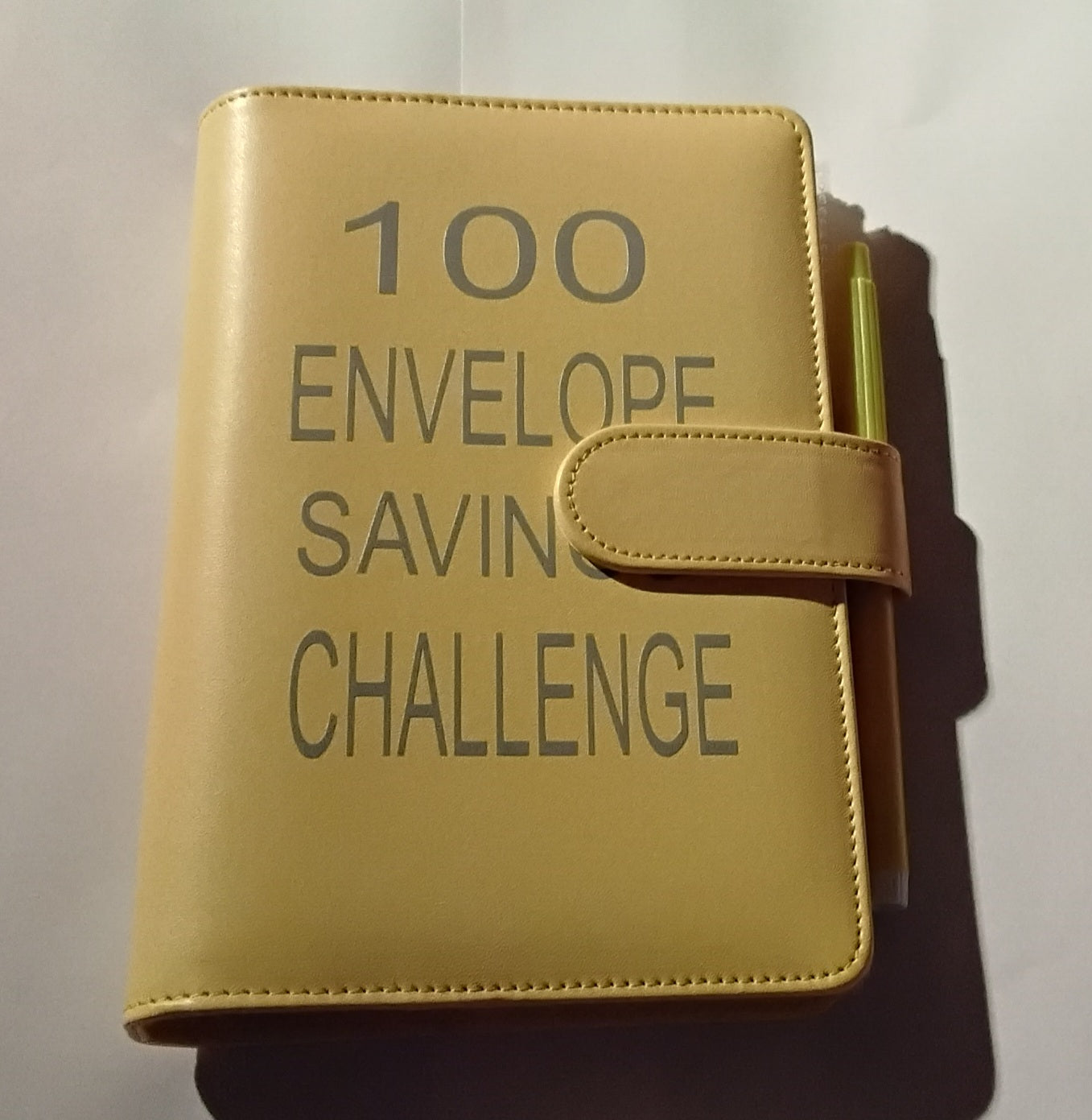100-Day Envelope Savings Challenge Binder | Savings Binder | Yellow Binder