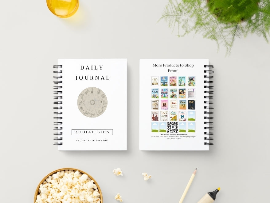 Libra Daily Journal  | Zodiac Sign | Undated Calendar