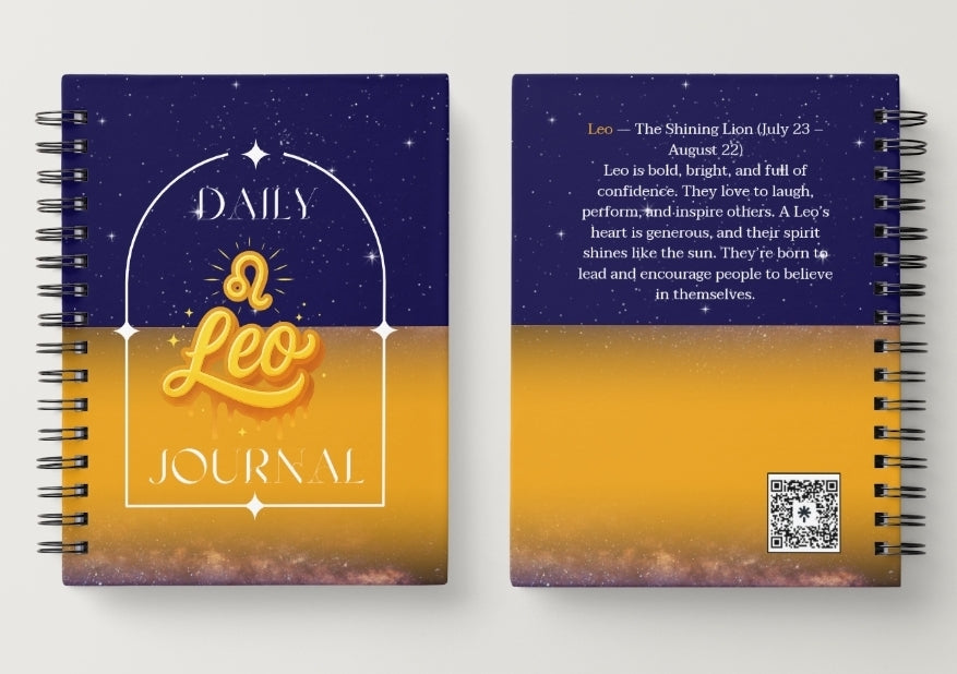 Leo Daily Journal | Zodiac Sign | Undated Calendar