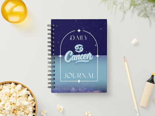 Cancer Daily Journal | Zodiac Sign |Undated Calendar