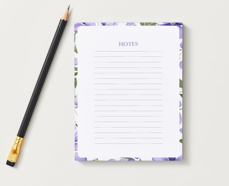 Floral Notepad | 30 Writing Page | Notepad
