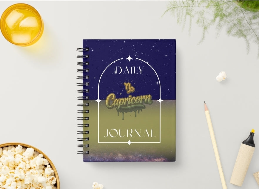Capricorn Daily Journal | Zodiac Sign | Undated Calendar