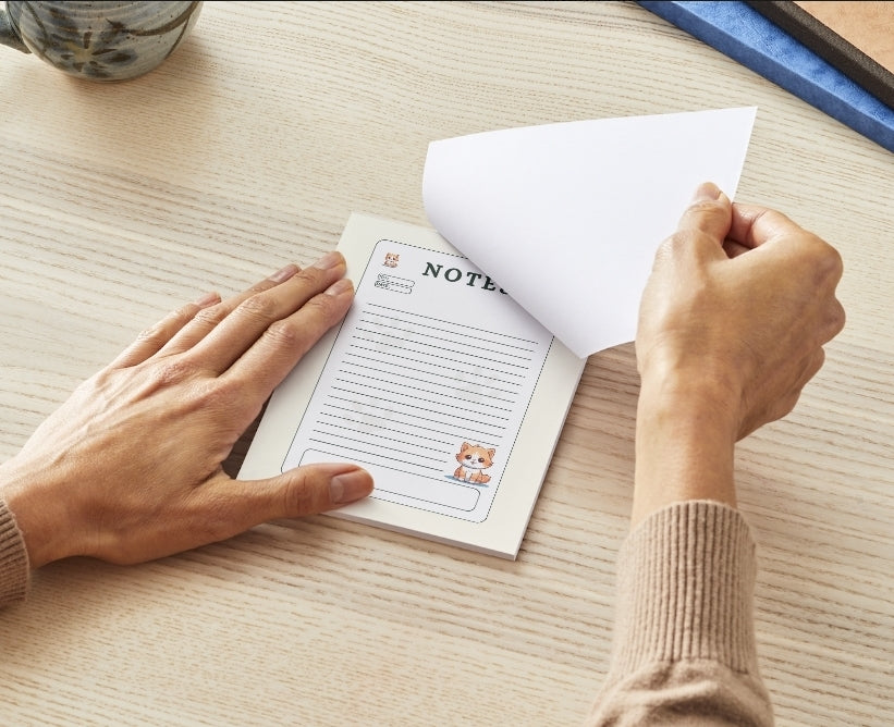 Cat Notepad | 30 Page Notepad | Chipboard Notepad