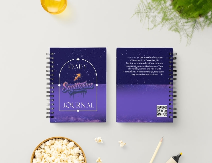 Sagittarius Daily Journal | Zodiac Sign | Undated Calendar