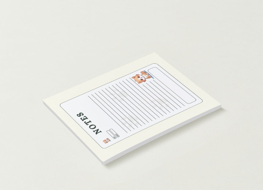 Cat Notepad | 30 Page Notepad | Chipboard Notepad