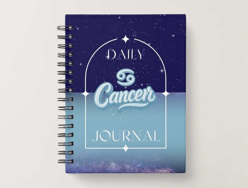 Cancer Daily Journal | Zodiac Sign |Undated Calendar